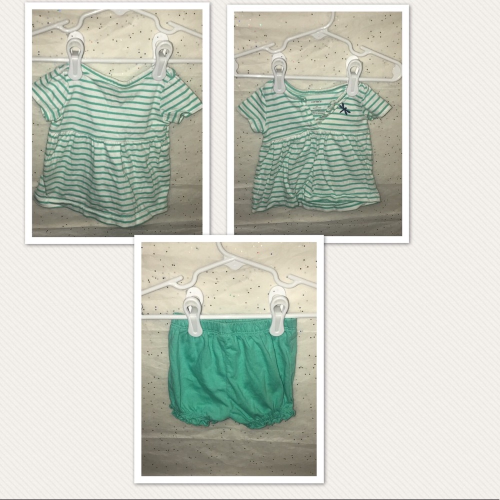 Infant girls two piece shorts set
